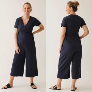 Boob Design Amelia Maternity/Nursing Jumpsuit In Midnight Blue Size Medium